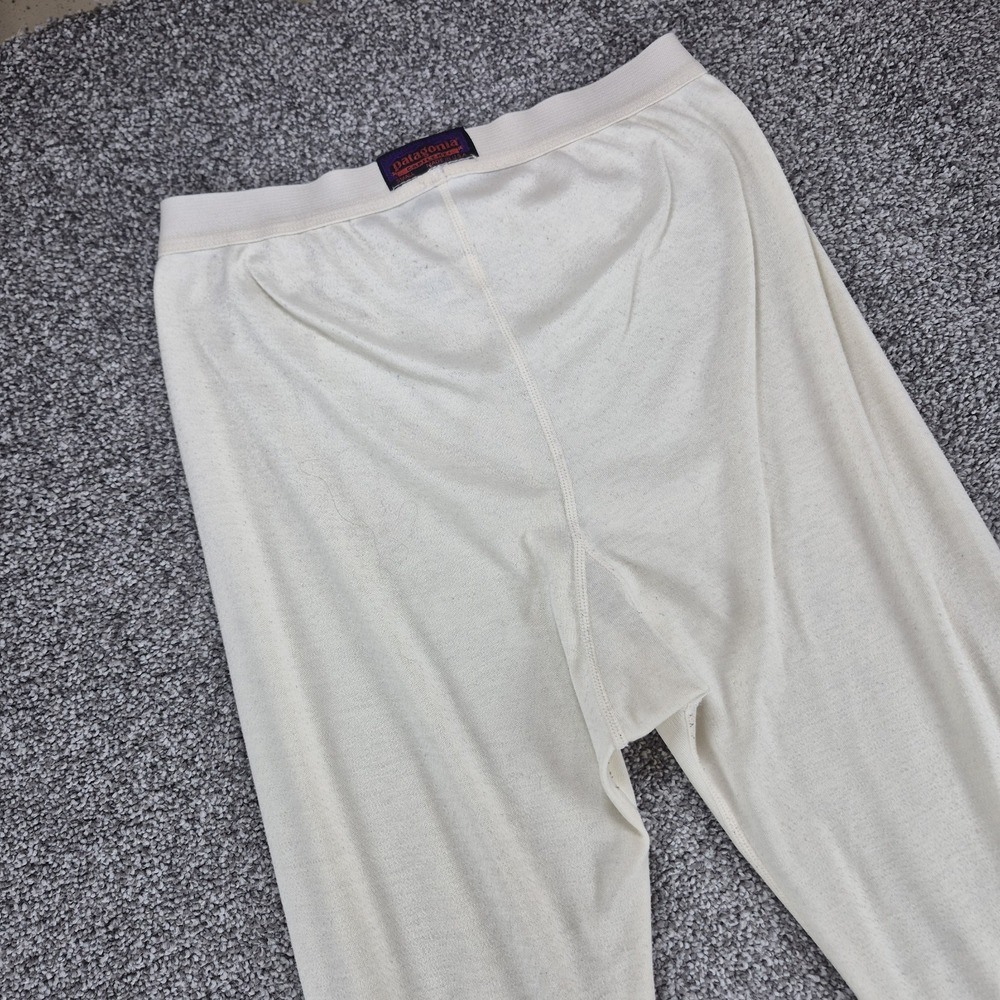 Vintage‎ Patagonia Capilene Base Layer Bottoms Men's Small White Made in USA